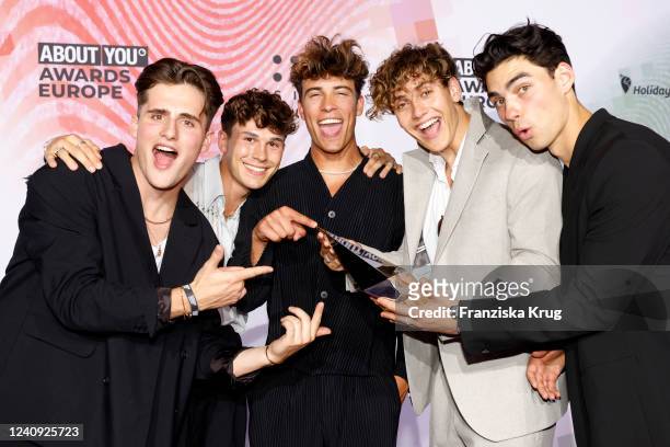 Elevator Boys during the ABOUT YOU Awards Europe 2022 at Superstudio Maxi on May 26, 2022 in Milan, Italy.