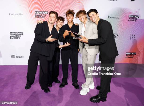 Elevator Boys during the ABOUT YOU Awards Europe 2022 at Superstudio Maxi on May 26, 2022 in Milan, Italy.