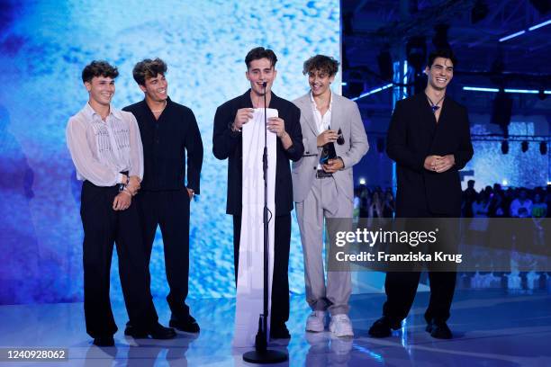 Elevator Boys during the ABOUT YOU Awards Europe 2022 at Superstudio Maxi on May 26, 2022 in Milan, Italy.