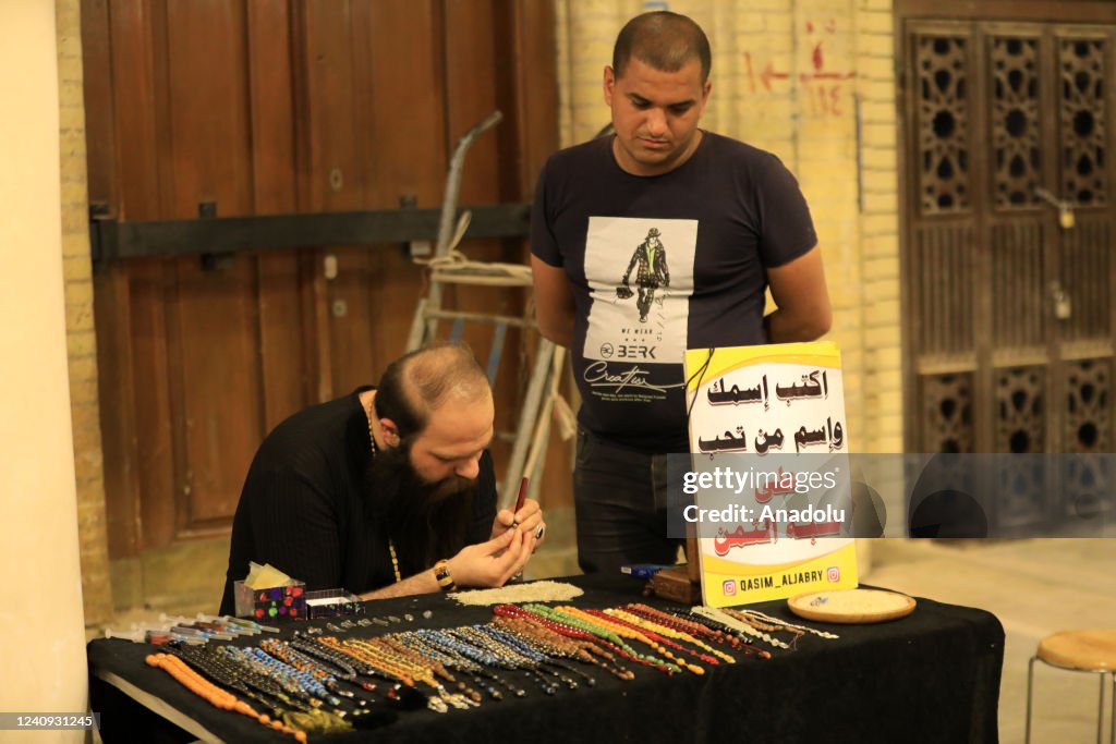 Iraq Calligraphy 25-year-old Iraqi calligraphy artist Qasim Mohammed Reza is seen ...