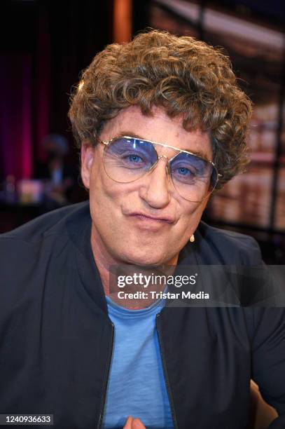 Atze Schröder attends the Riverboat talkshow TV recording at rbb Sendezentrum on May 27, 2022 in Berlin, Germany.