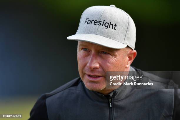 Greig Hutcheon of Scotland at the 9th hole during day two of the Farmfoods Scottish Challenge supported by The R&A 2022 at Newmachar Golf Club on May...