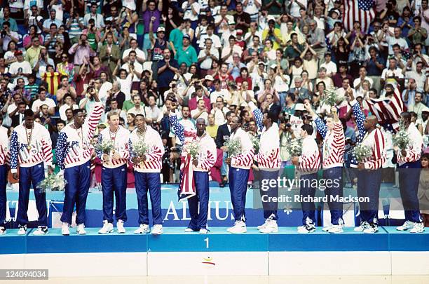 Summer Olympics: Team USA David Robinson, Patrick Ewing, Larry Bird, Scottie Pippen, Michael Jordan, Clyde Drexler, Karl Malone, John Stockton, Chris...