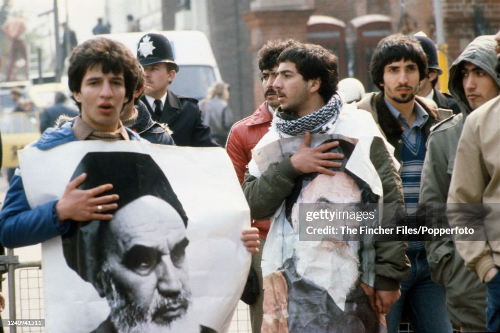 Protests During The Iranian Embassy Siege In London