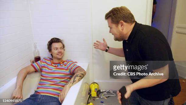James Corden and Harry Styles hit the streets of Brooklyn with $300 to canvas apartments in search of a location to shoot a music video for...