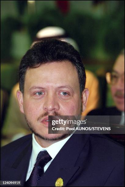 Arab summit In Cairo, Egypt On October 21, 2000 - King Abdallah of Jordan.