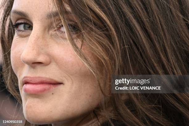 French actress Marine Vacth poses during a photocall for the film "Mascarade" at the 75th edition of the Cannes Film Festival in Cannes, southern...