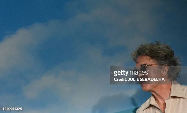 French actor Francois Cluzet arrivesto attend a press conference for the film "Mascarade" during the 75th edition of the Cannes Film Festival in...