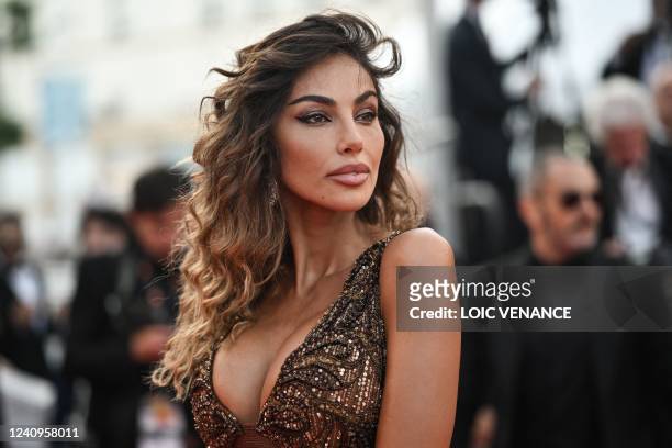 Romanian actress and model Madalina Ghenea arrives for the Closing Ceremony of the 75th edition of the Cannes Film Festival in Cannes, southern...