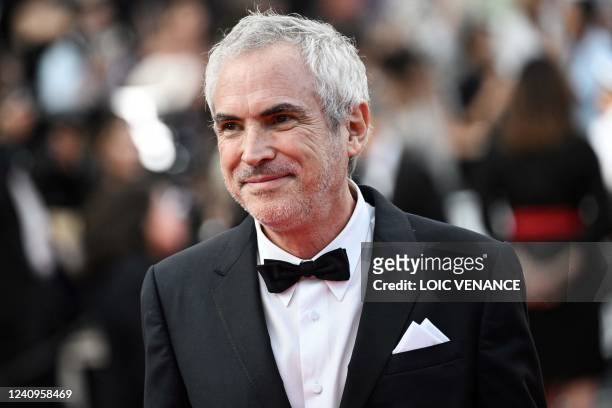 Mexican film director Alfonso Cuaron arrives for the Closing Ceremony of the 75th edition of the Cannes Film Festival in Cannes, southern France, on...