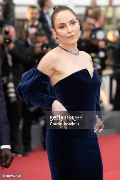 Noomi Rapace attends the closing ceremony red carpet for the 75th annual Cannes film festival at Palais des Festivals on May 28, 2022 in Cannes,...