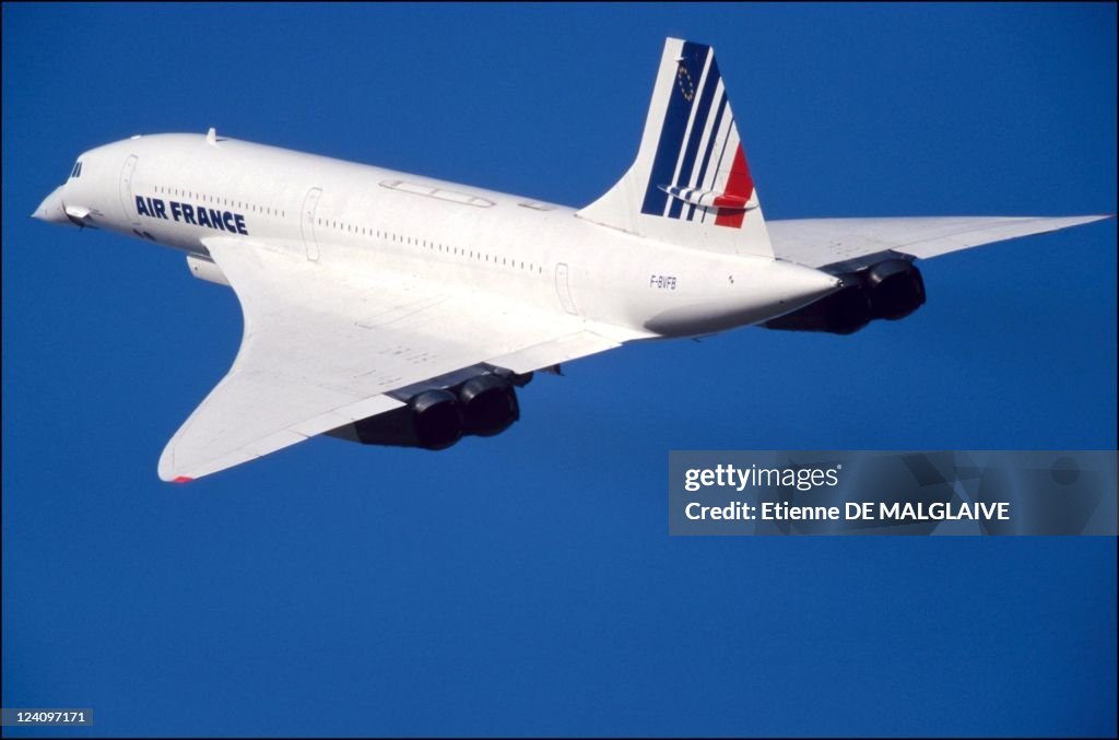 Concorde Resumes Training Flight In Chateauroux, France On September 11, 2001.