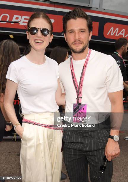 Rose Leslie and Kit Harington attend the 79th Monaco F1 Grand Prix on May 29, 2022 in Monte Carlo, Monaco.