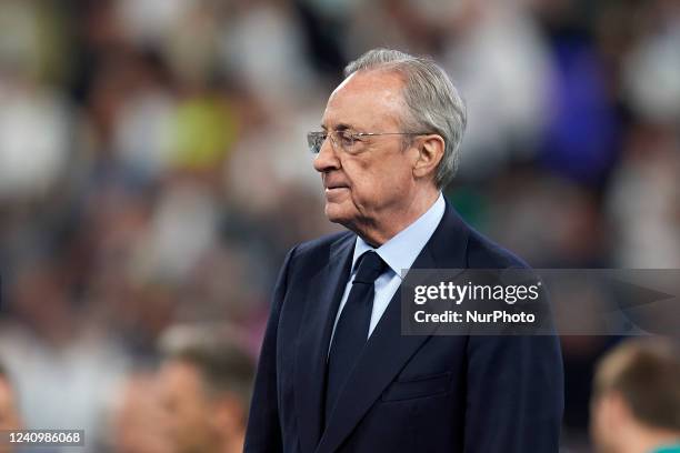 Real Madrid president Florentino Perez after the UEFA Champions League final match between Liverpool FC and Real Madrid at Stade de France on May 28,...