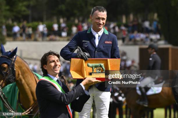 Denis Lynch during Premio 10 - Rolex Gran Premio Roma&amp;#xA;II manche of the 89th CSIO Rome 2022 at Piazza di Siena, 28th May 2022, Rome, Italy.