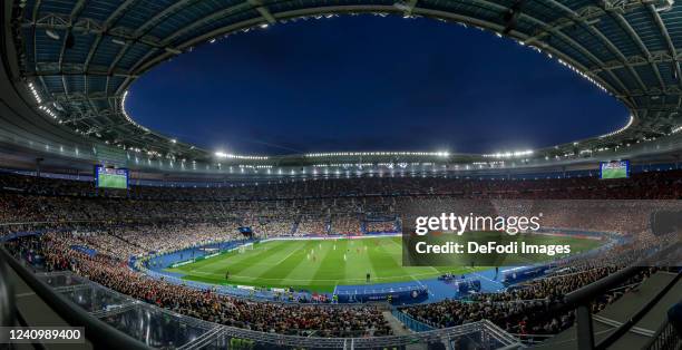 General view inside the stadium piror to the UEFA Champions League final match between Liverpool FC and Real Madrid at Stade de France on May 28,...