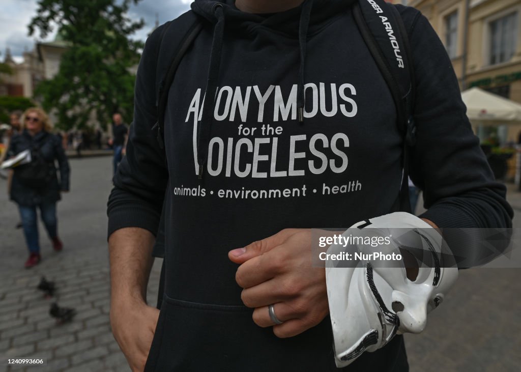 Anonymous For The Voiceless Protest In Krakow