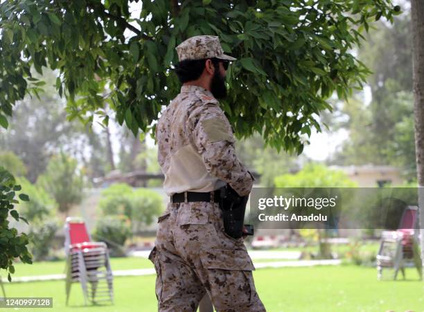 Security measures are taken around the public buildings as daily life continues in the central district of Nangarhar province, Jalalabad, Afghanistan...