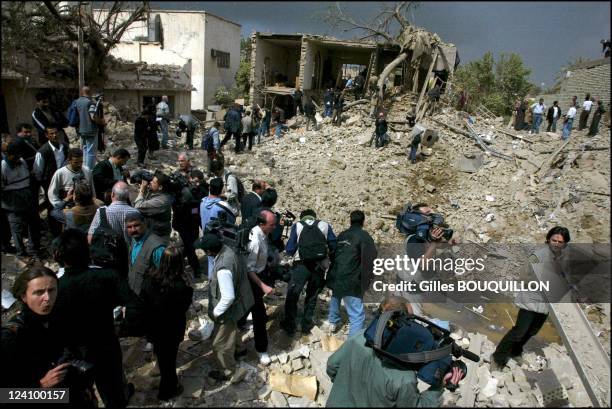 Private visit for british and french Prime Minister in Lagrezette Castle in south western France In Cahors, France On August 12, 2002 - Tony Blair...