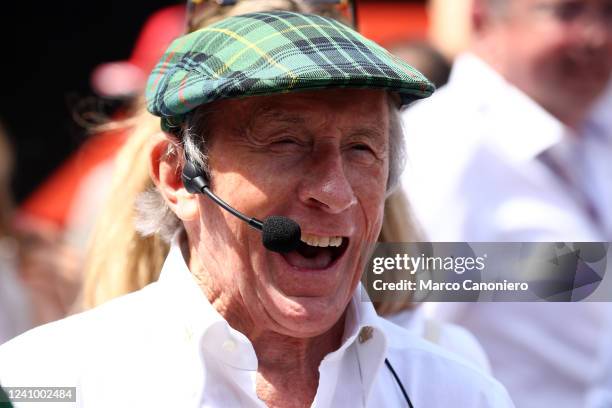 Former Driver Jackie Stewart looks on during the F1 Grand Prix of Monaco.