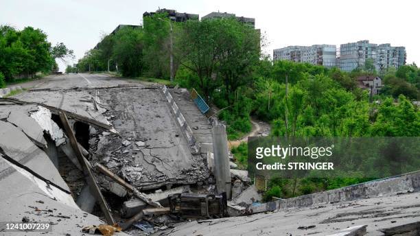 View of Mariupol on May 30 amid the ongoing Russian military action in Ukraine.