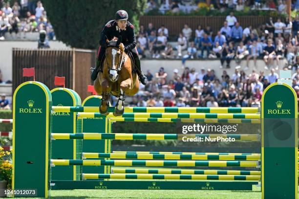 Emanuele Gaudiano during Premio 10 - Rome Rolex Grand Prix of the 89th CSIO Rome 2022 at Piazza di Siena in Rome on 28 May 2022