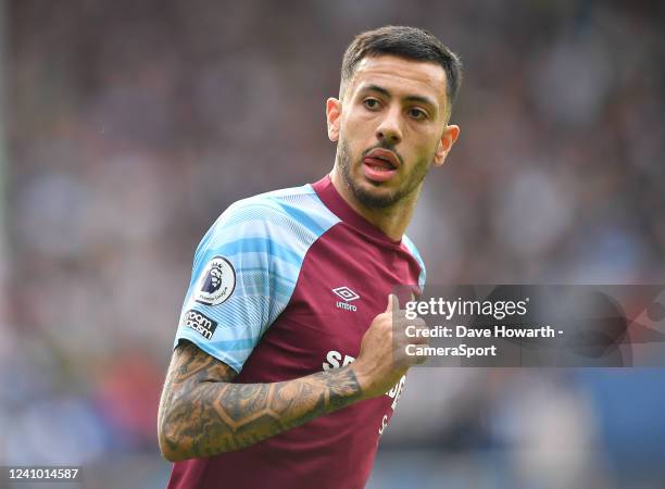 Burnley's Dwight McNeil during the Premier League match between Burnley and Newcastle United at Turf Moor on May 22, 2022 in Burnley, United Kingdom.