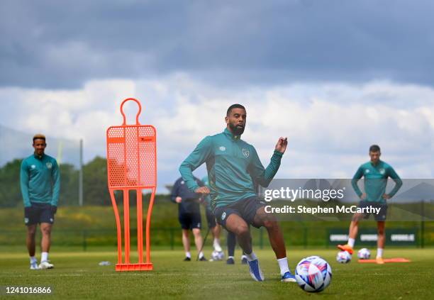 Dublin , Ireland - 31 May 2022; CJ Hamilton during a Republic of Ireland training session at FAI National Training Centre in Abbotstown, Dublin.