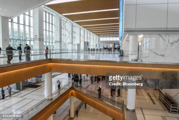 Delta Air Lines Terminal C during a tour at LaGuardia Airport in the Queens borough of New York, US, on Wednesday, June 1, 2022. Delta Air Lines said...