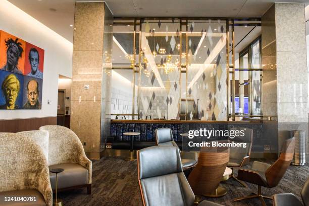 The Sky Lounge during a tour of Delta Air Lines Terminal C at LaGuardia Airport in the Queens borough of New York, US, on Wednesday, June 1, 2022....