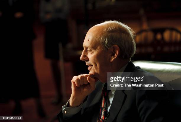 Photographer: Nancy Andrews Location:The Washington Post via Getty Images, Northwest, Caption: Portraits of Justice Stephen G. Breyer at the Supreme...