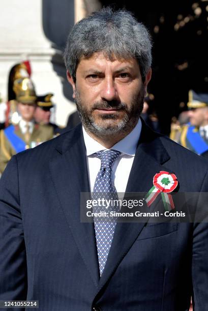 Roberto Fico President of the Chamber of Deputies attends the celebrations of the Republic Day at Altar of the Fatherland ,Unknown Soldier, on June...