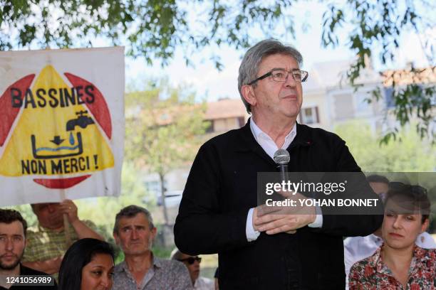 French leftist party La France Insoumise leader and Member of Parliament and leader of the left-wing coalition Nouvelle Union Populaire Ecologique et...