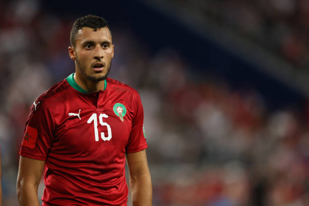 Selim Amallah of Morocco during an international friendly between United States of America / USA and Morocco at TQL Stadium on June 1, 2022 in...