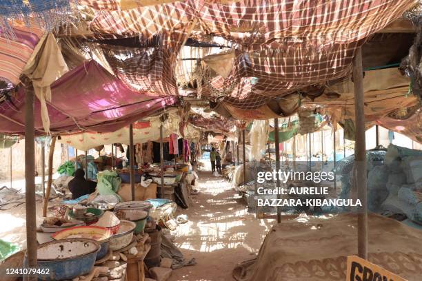 General view of the central market of Faya-Largeau, in northern Chad, on June 2, 2022.