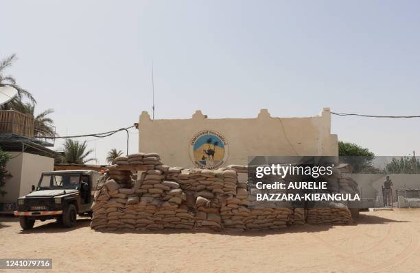 General view of the base of the French Barkhane force detachment Faya-Largeau, in northern Chad, June 2, 2022. The Barkhane detachment in...