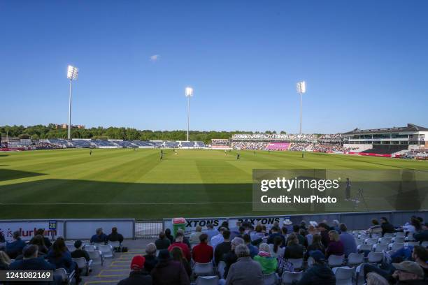 1st A general view during the Vitality T20 Blast match between Durham County Cricket Club and Worcestershire at the Seat Unique Riverside, Chester le...