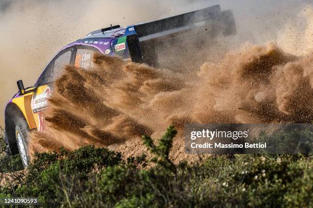 Craig Breen of Ireland and Paul Nagle of Ireland compete with their M-Sport Ford WRT Ford Puma Rally1 during Day Two of the FIA World Rally...