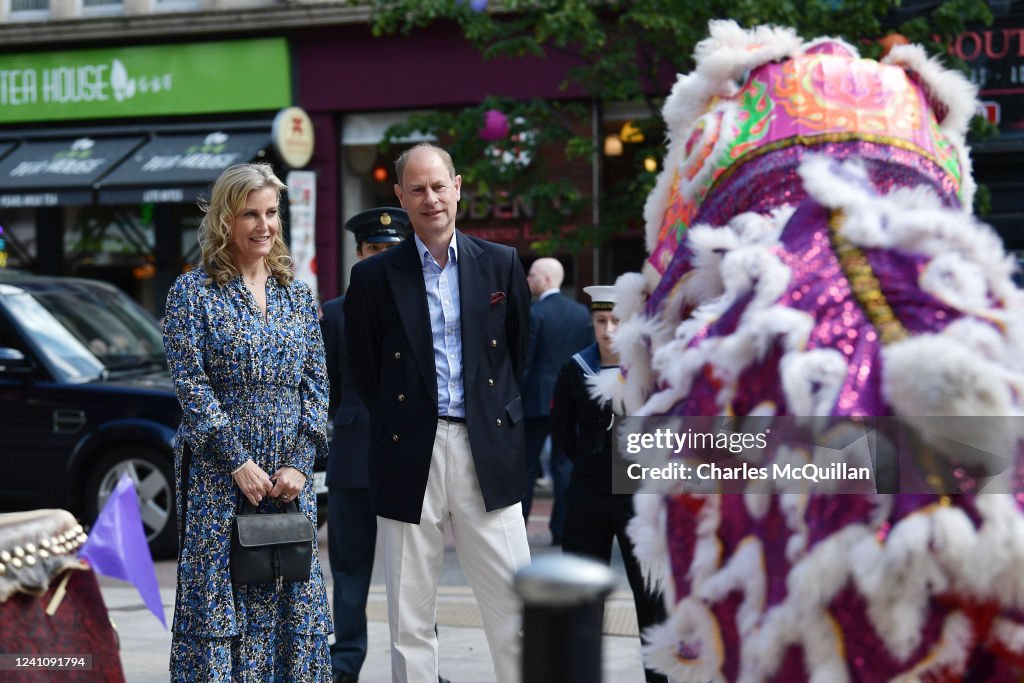 Queen Elizabeth II Platinum Jubilee 2022 - The Earl and Countess of Wessex Visit Northern Ireland