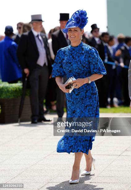 Zara Tindall arrives on Derby Day during the Cazoo Derby Festival 2022 at Epsom Racecourse, Surrey. Picture date: Saturday June 4, 2022.
