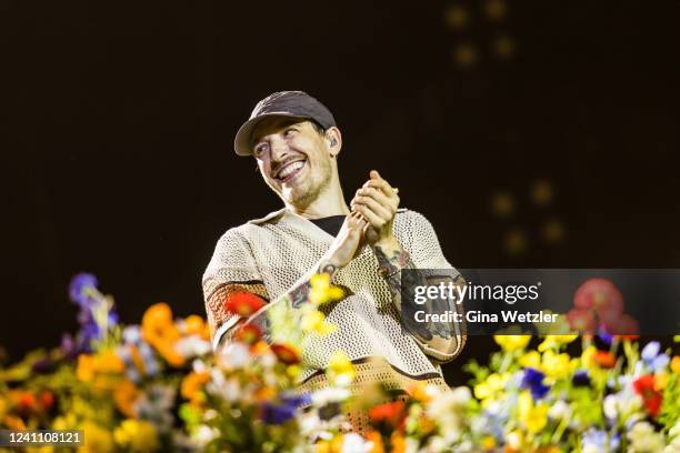 German rapper Casper performs live on stage during Rock am Ring at Nuerburgring on June 4, 2022 in Nuerburg, Germany.