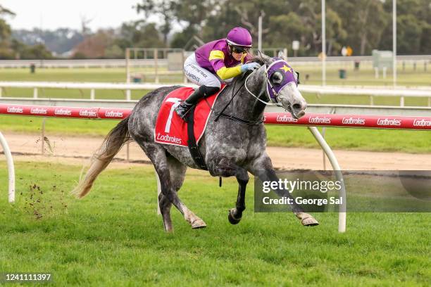 Wiesenbach ridden by Mikaela Lawrence wins the S&S Equipment Hire 0 - 58 Handicap at Moe Racecourse on June 05, 2022 in Moe, Australia.