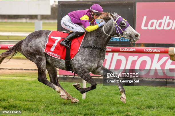Wiesenbach ridden by Mikaela Lawrence wins the S&S Equipment Hire 0 - 58 Handicap at Moe Racecourse on June 05, 2022 in Moe, Australia.