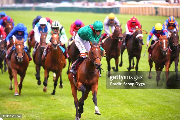 Christophe SOUMILLON ride VADENI during the Meeting of Chantilly at Hippodrome de Chantilly on June 5, 2022 in Chantilly, France.