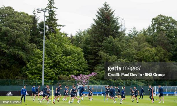General view during a Scotland National team training session at the Oriam, on June 06 in Edinburgh, Scotland.