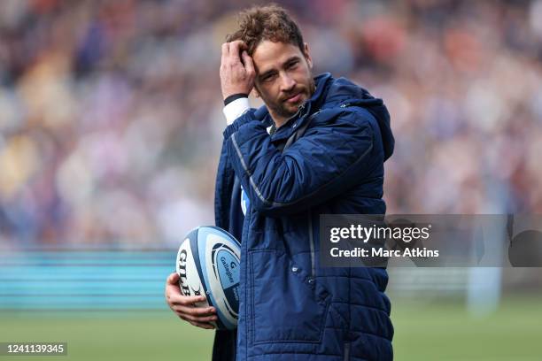 Danny Cipriani of Bath during the Gallagher Premiership Rugby match between Worcester Warriors and Bath Rugby at Sixways Stadium on June 4, 2022 in...