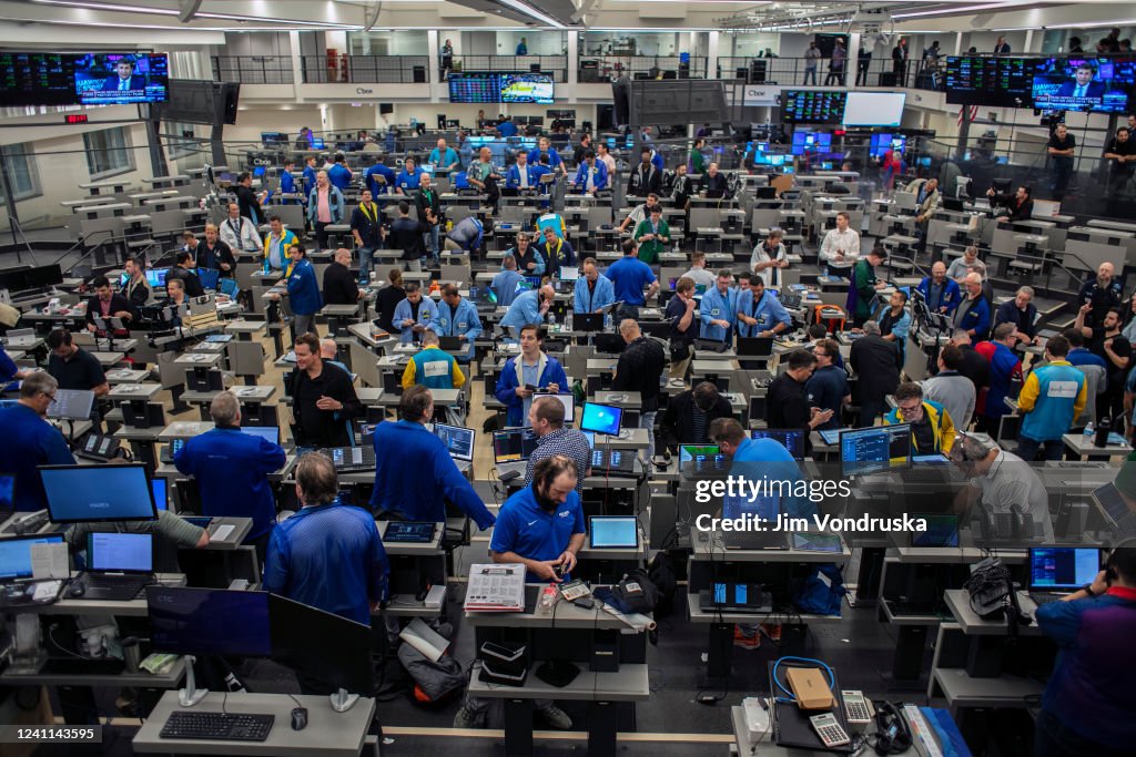 Traders Work On The New Floor Of The Chicago Board Of Options Exchange
