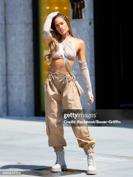 Barbie Blank Coba is seen on April 27, 2022 in Los Angeles, California.