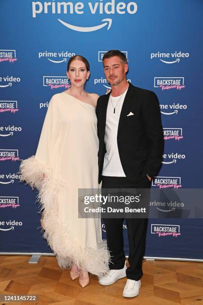 Katherine Ryan and Bobby Kootstra attend the launch of Prime Video's "Backstage With Katherine Ryan" at BAFTA Piccadilly on June 6, 2022 in London,...