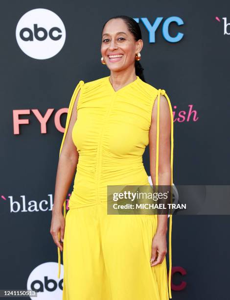 Actress Tracee Ellis Ross attends ABC's "BLACK-ISH" Los Angeles special screening event at the EL Capitan Theatre on June 6, 2022 in Los Angeles,...